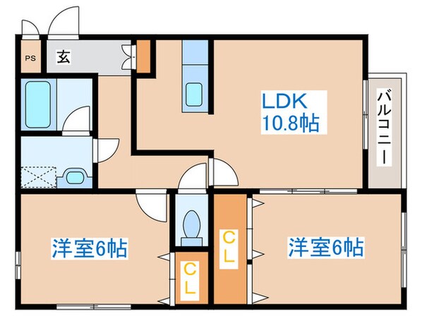 トレジャーキャッスル弐番館の物件間取画像